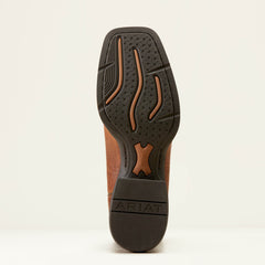 Sport Western Wide Square Toe Cowboy Boot Men - PEANUT BUTTER/CHAGA BROWN