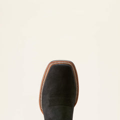 Oakwood Cowboy Boot Men - BLACK SUEDE/DIRTY DENIM