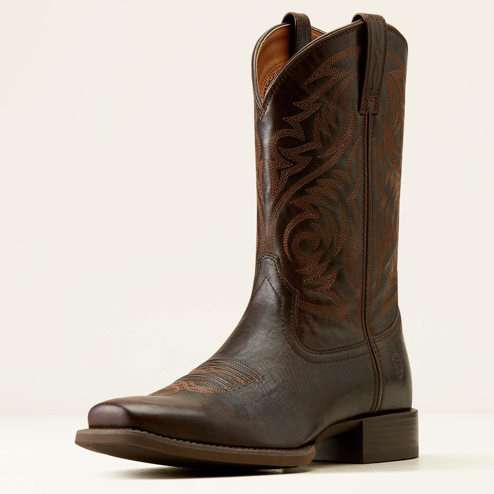 Sport Herdsman Cowboy Boot Men - BURNISHED CHOCOLATE