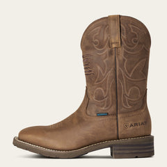 Hybrid Patriot Waterproof Western Boot Men - DISTRESSED BROWN