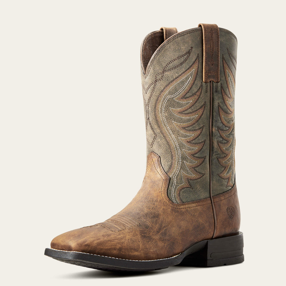 Amos Cowboy Boot Men - SORREL CRUNCH/ARMY GREEN