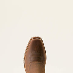 Hybrid Roughstock Square Toe Waterproof Cowboy Boot Men - STATUS BROWN