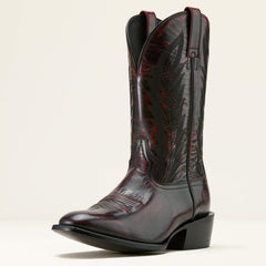 Willie Western Boot Men - BLACK CHERRY