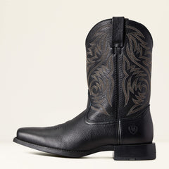 Sport Herdsman Western Boot Men - BLACK DEERTAN