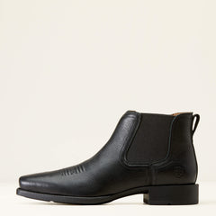 Booker Ultra Square Toe Western Boot Men - BLACK DEERTAN
