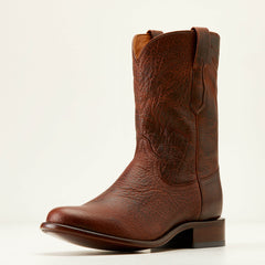 Bench Made Clanton Western Boot Men - SADDLE BROWN BISON