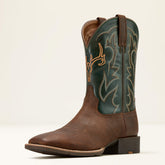 Sport Outdoor Cowboy Boot Men - BROWN OILED ROWDY/TACK GREEN