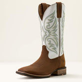 Ricochet Wide Square Toe Cowboy Boot Men - MUSTANG BROWN/SMOKEY CREAM