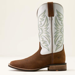 Ricochet Wide Square Toe Cowboy Boot Men - MUSTANG BROWN/SMOKEY CREAM