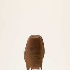 Ricochet Wide Square Toe Cowboy Boot Men - MUSTANG BROWN/SMOKEY CREAM