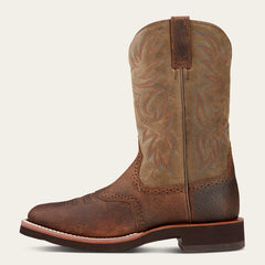 Heritage Crepe Western Boot Men - EARTH