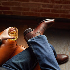 Bench Made James Western Boot Men - SADDLE BROWN BISON