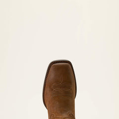 Sport Big Country Wide Square Toe Cowboy Boot Men - BROWN ROUGHOUT
