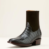 Bench Made Brewer Western Boot Men - ESPRESSO NILE CROC/DARK CHOCOLATE