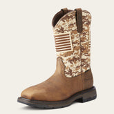 WorkHog Patriot Steel Toe Work Boot Men - EARTH/ SAND CAMO