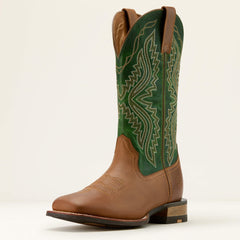 Baxter Cowboy Boot Men - WHEAT BROWN/LIME