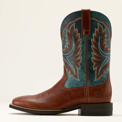 Wilder Cowboy Boot Men - LUNA TAN/FORGED GREEN