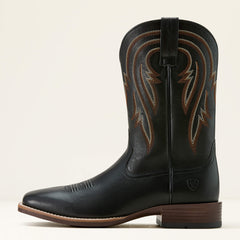 Plano Cowboy Boot Men - SUPPLE BLACK