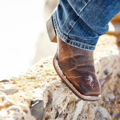 Sport Knockout Western Boot Men - DARK WHISKEY