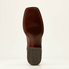 Bench Made Bassett Cowboy Boot Men - SADDLE BROWN BISON