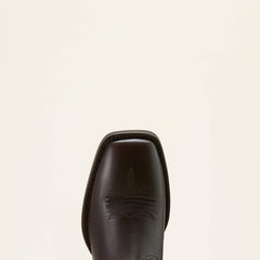 Sport Western Wide Square Toe Cowboy Boot Men - BURNISHED CHOCOLATE