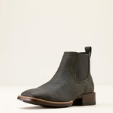 Booker Chelsea Wide Square Toe Western Boot Men - CHARCOAL GREY HIPPO PRINT