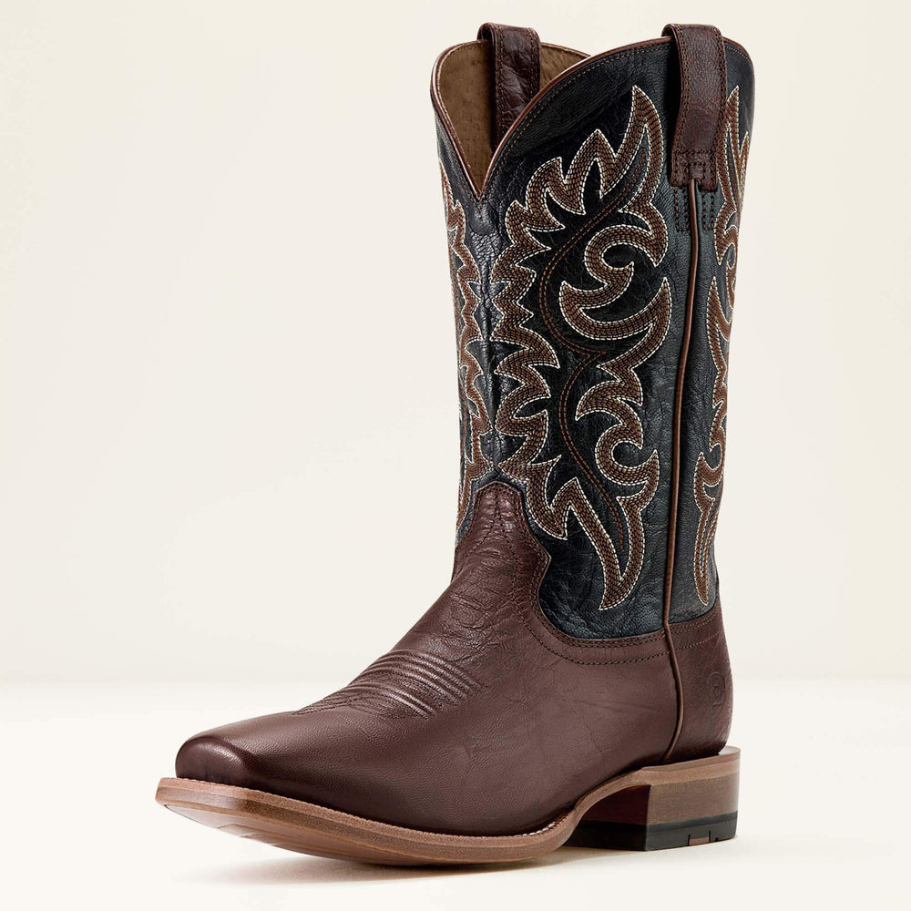 Highbluff Square Toe Cowboy Boot Men - HICKORY SMOKE/BAYOU BLACK