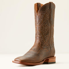Bench Made Bassett Cowboy Boot Men - EARTH BROWN BISON