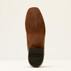 Futurity Showman Cowboy Boot Men - FOOTHILL BROWN ROUGHOUT/VIOLET