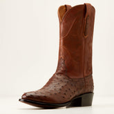 Bench Made James Western Boot Men - BOURBON FULL QUILL OSTRICH