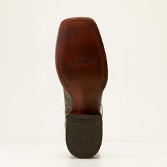 Bench Made Bassett Western Boot Men - HICKORY AMERICAN ALLIGATOR