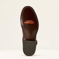 Bench Made Clanton Western Boot Men - MATTE CHOCOLATE NILE CROC/DARK CHOCOLATE