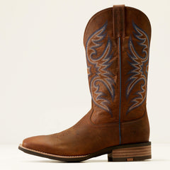 Ricochet Wide Square Toe Cowboy Boot Men - WEATHERED CHESTNUT