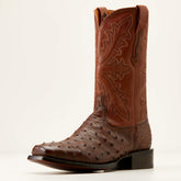 Bench Made Stilwell Western Boot Men - BOURBON FULL QUILL OSTRICH