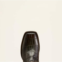 Bench Made Bassett Western Boot Men - HICKORY AMERICAN ALLIGATOR TAIL
