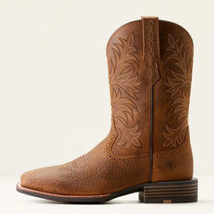 Oakwood Cowboy Boot Men - EARTH/DISTRESSED BROWN