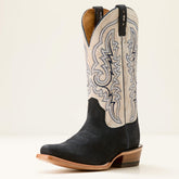 Futurity Relentless Bama Fury Cowboy Boot Men - NAVY BISON/SHREDDED WHITE