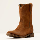 Downtown Western Boot Men - OILED TAN SUEDE