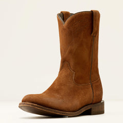 Downtown Western Boot Men - OILED TAN SUEDE