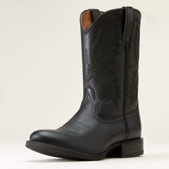 Sport Stratten Cowboy Boot Men - BLACK DEERTAN