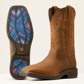 Ridgeback Cowboy Boot Men - OILY DISTRESSED TAN
