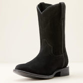 Downtown Western Boot Men - STONEWASHED BLACK SUEDE