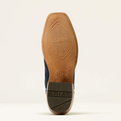 Futurity Time Cowboy Boot Men - POLO BLUE ROUGHOUT/BLANCO