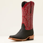 Futurity Relentless Golde Rush Cowboy Boot Men - BLACK LIZARD/BRAVADO RED