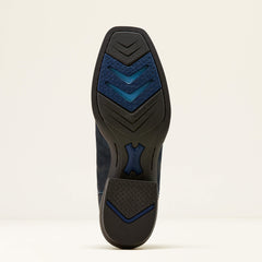 Hustler Cowboy Boot Men - MIDNIGHT BLUE/DARK TAN