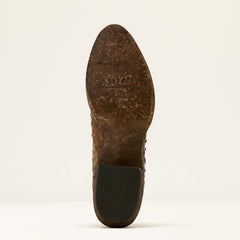 Vesper Cowboy Boot Men - STONEWASH TAN FULL QUILL OSTRI/BASIC TAN