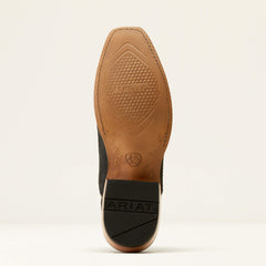 Futurity Rider Cowboy Boot Men - SMOKEY ROUGHOUT/BLACK