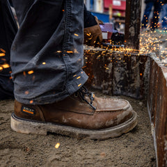 Rebar Lift 6" Waterproof Composite Toe Work Boot Men - DISTRESSED BROWN