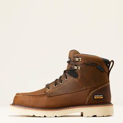 Rebar Lift 6" Waterproof Composite Toe Work Boot Men - DISTRESSED BROWN