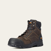 Treadfast 6" Waterproof Steel Toe Work Boot Men - DARK BROWN